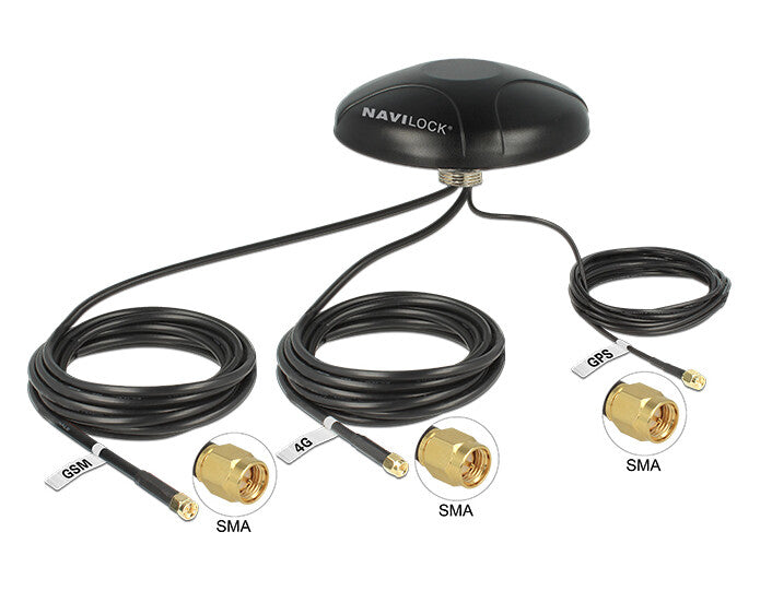 Navilock 12457 satellitantenne Sort