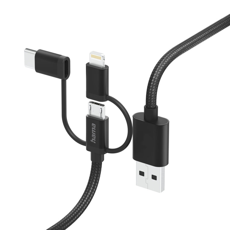 Hama 00201536 USB-kabel USB 2.0 1,5 m USB A USB C 0,48 Gbit/sek. Sort