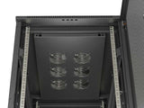 Lanberg FF01-6022-23B stativ 22U Fritstående reol Sort