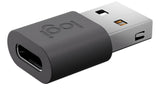 Logitech 956-000169 kabel kønsskifter USB-C USB-A Grafit