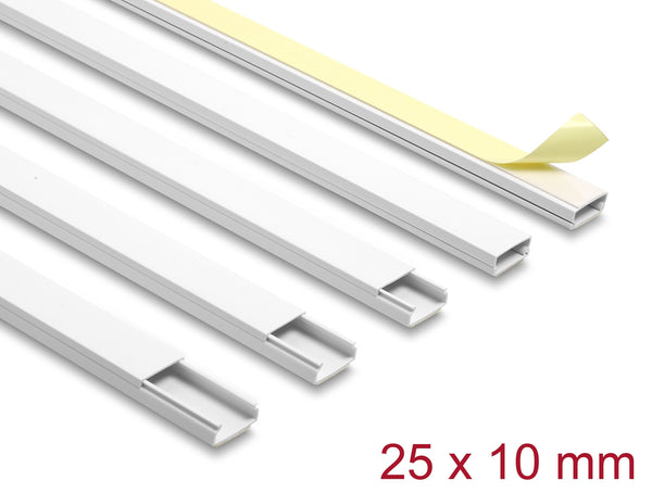 DeLOCK 22068 kabelorganisator Universel Kabelkanal Hvid 5 stk