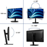Philips 32B2U3601/00 computerskærm 80 cm (31.5") 2560 x 1440 pixel Quad HD LCD Sort