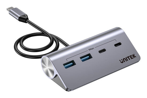 UNITEK H1337AGY01 interface hub USB 3.2 Gen 1 (3.1 Gen 1) Type-C 5000 Mbit/s Grå