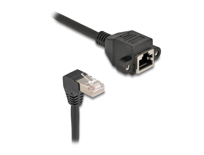 DeLOCK 80312 netværkskabel Sort 2 m Cat6a S/FTP (S-STP)