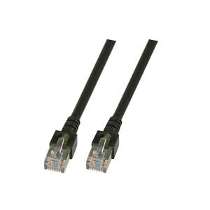 EFB Elektronik Cat5e, 10m netværkskabel Sort SF/UTP (S-FTP)