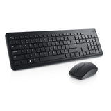 DELL KM3322W tastatur Mus inkluderet Kontor RF trådløst QWERTZ Tysk Sort