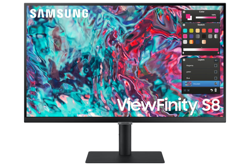Samsung S80TB computerskærm 68,6 cm (27") 3840 x 2160 pixel 4K Ultra HD LED Sort