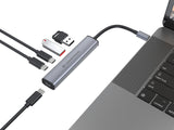 Conceptronic HUBBIES22G interface hub USB 3.2 Gen 1 (3.1 Gen 1) Type-C 5000 Mbit/s Grå