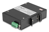 DeLOCK 80162 netværksswitch Gigabit Ethernet (10/100/1000) DIN rail Sort