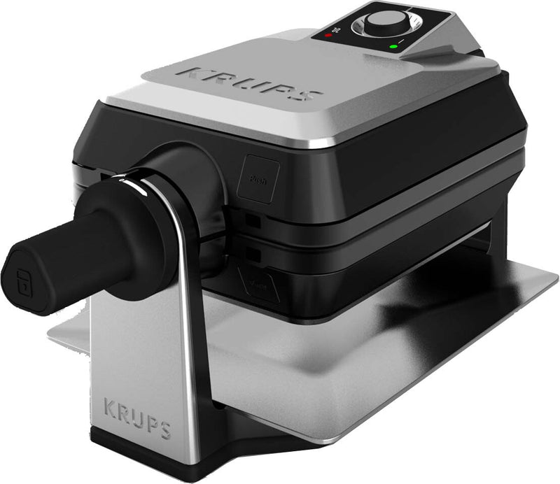 Krups FDD95D 2 vaffel/vafler 1200 W Sort, Rustfrit stål