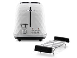 De’Longhi CTJ 2103.W brødrister 2 skive(r) 900 W Sort, Hvid
