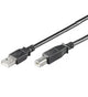 Goobay 0.25m USB 2.0 A/B USB-kabel 0,25 m USB A USB B 0,48 Gbit/sek. Sort