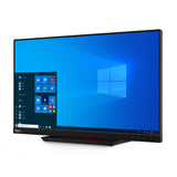 Lenovo ThinkVision T24t-20 computerskærm 60,5 cm (23.8") 1920 x 1080 pixel Fuld HD LED Berøringsskærm Kapacitiv Sort