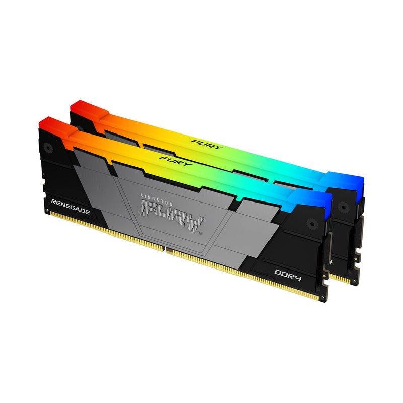 Kingston Technology FURY 32 GB 3200 MT/s DDR4 CL16 DIMM (sæt med 2) 1Gx8 Renegade RGB