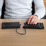 R-Go Tools Ergonomisk tastatur R-Go Split Break med pause-software, delt tastatur, QWERTZ (DE), Bluetooth, sort