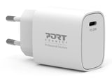 Port Designs 900031EU oplader til mobil enhed Universel Hvid Vekselstrøm Hurtig opladning Indendørs