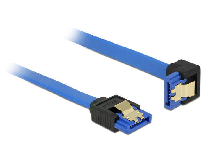 DeLOCK 85093 SATA-kabel 1 m SATA 7-pin Sort, Blå
