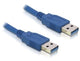 DeLOCK USB 3.0-A male/male - 2m USB-kabel USB A 5 Gbit/sek. Blå