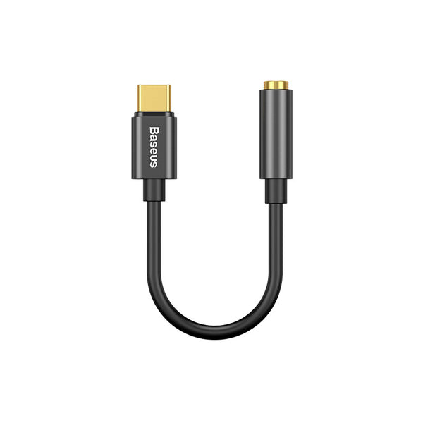 Baseus CATL54-01 kabel kønsskifter Type-C 3.5mm Sort