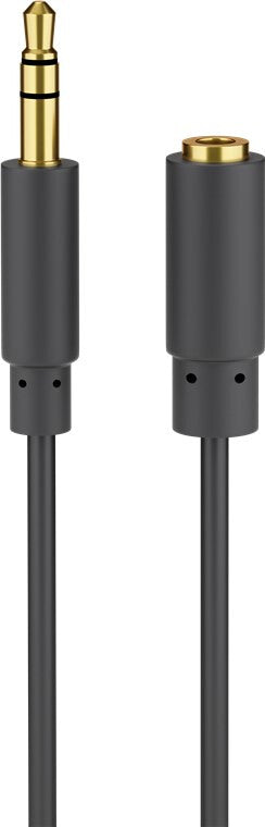 Goobay 97116 lydkabel 1,5 m 3.5mm Sort
