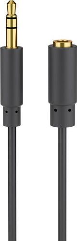 Goobay 97111 lydkabel 0,5 m 3.5mm Sort