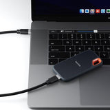 ALOGIC FUSCC2-SGR USB-kabel USB 3.2 Gen 2 (3.1 Gen 2) 2 m USB C 10 Gbit/sek. 100 W Sort, Grå
