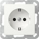 GIRA 475527 stikkontakt Schuko Hvid