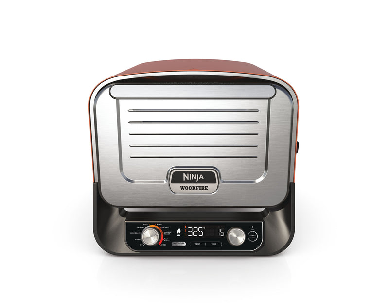 Ninja OO101EU barbecue & grill Elektrisk + trækul Sort, Rød, Sølv 2400 W
