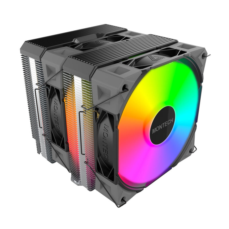Montech NX600 ARGB Processor Luftkøler 12 cm Sort 1 stk