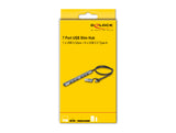 DeLOCK 64273 interface hub USB 3.2 Gen 1 (3.1 Gen 1) Type-C 5000 Mbit/s Grå