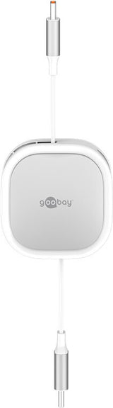 Goobay 77425 USB-kabel USB 2.0 1 m USB C 0,48 Gbit/sek. Sølv, Hvid