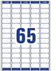 Avery L7651-25 adresse- og postetiket Selvklæbende etiket Hvid