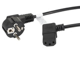 Lanberg CA-C13C-12CC-0030-BK el-ledning Sort 3 m CEE7/7 IEC 320