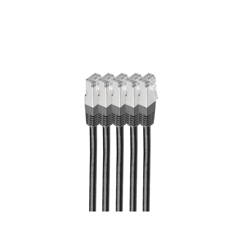 shiverpeaks BS75711-HS-SET5 netværkskabel Sort 1 m Cat6 S/FTP (S-STP) Rund
