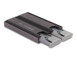 DeLOCK 42028 drevkabinet SSD kabinet Sort, Grå M.2