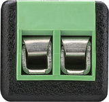Goobay 76739 kabel kønsskifter Terminal Block 2-pin BNC Sort