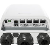 Mikrotik CRS504-4XQ-OUT netværksswitch Administreret L3 Fast Ethernet (10/100) Strøm over Ethernet (PoE) 1U Hvid