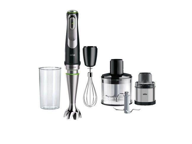 Braun MultiQuick 9 MQ9138XI 0,6 L Nedsænkning blender 1200 W Sort, Rustfrit stål