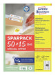 Avery L4736REV-65 print etiket Hvid Selvklæbende printeretiket