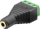 Goobay 76746 kabel kønsskifter 3.5 mm 3-pin Sort