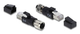 DeLOCK 90834 kabel kønsskifter M12 8-pin RJ-45 Sort