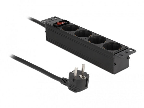 DeLOCK 66817 overspændingsbeskytter Sort 4 AC stikkontakt(er) 220 - 250 V 1,5 m