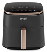Cosori Turbo Blaze Chef Edition Enkelt 6 L Enkeltstående 1725 W Varmluftsteger Sort, Lyserød guld