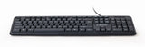 Gembird KB-U-103 tastatur USB US engelsk Sort