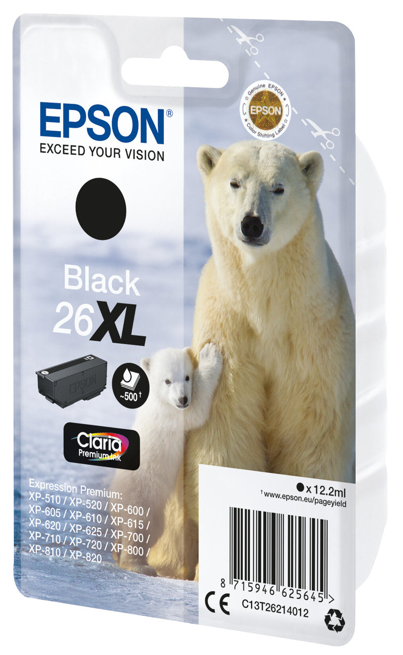 Epson C13T26214022 blækpatron 1 stk Original Højt (XL) udbytte Sort