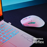 HyperX Pulsefire Haste 2 Core – Trådløs gamingmus (hvid/grøn/lilla)