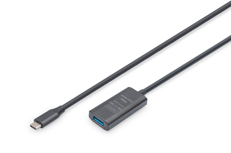 Digitus DA-73110 USB-kabel USB 3.2 Gen 1 (3.1 Gen 1) 5 m USB C USB A 5 Gbit/sek. Sort