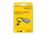 DeLOCK 91012 kortlæser USB 3.2 Gen 2 (3.1 Gen 2) Type-C Grå