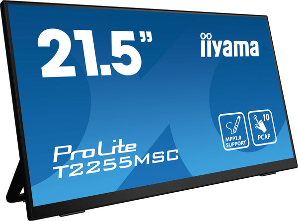 iiyama ProLite T2255MSC-B1 computerskærm 54,6 cm (21.5") 1920 x 1080 pixel Fuld HD LCD Berøringsskærm Sort