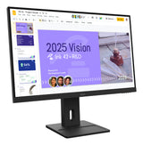 Lenovo ThinkVision E27Q-40 computerskærm 68,6 cm (27") 2560 x 1440 pixel Quad HD LCD Sort